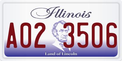 IL license plate A023506