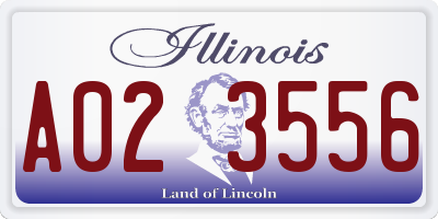 IL license plate A023556