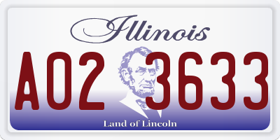 IL license plate A023633