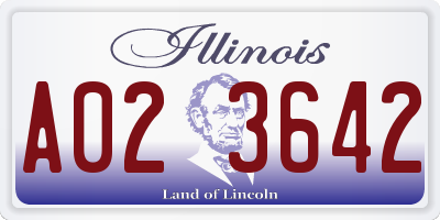 IL license plate A023642