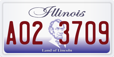 IL license plate A023709