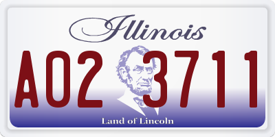 IL license plate A023711