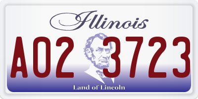 IL license plate A023723