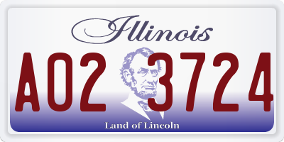 IL license plate A023724