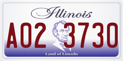 IL license plate A023730