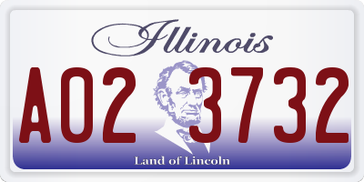 IL license plate A023732