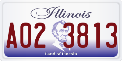 IL license plate A023813