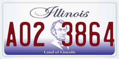 IL license plate A023864