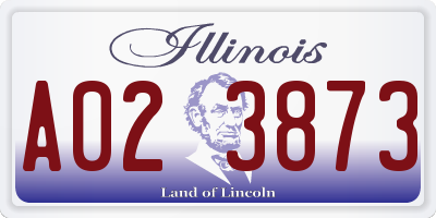 IL license plate A023873