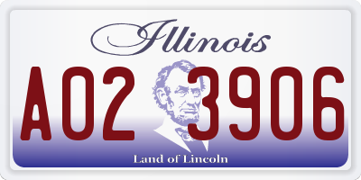 IL license plate A023906