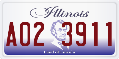 IL license plate A023911