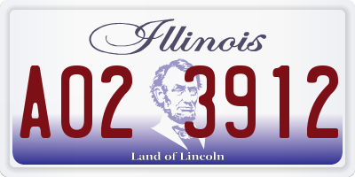 IL license plate A023912