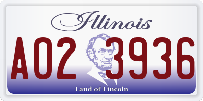 IL license plate A023936