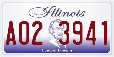 IL license plate A023941