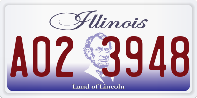 IL license plate A023948