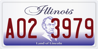 IL license plate A023979