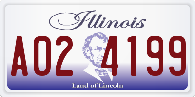 IL license plate A024199