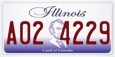 IL license plate A024229