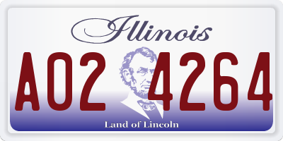 IL license plate A024264