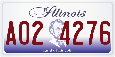 IL license plate A024276