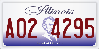 IL license plate A024295