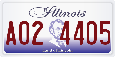 IL license plate A024405