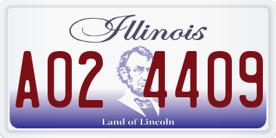 IL license plate A024409