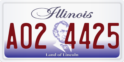 IL license plate A024425