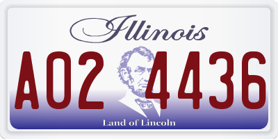 IL license plate A024436