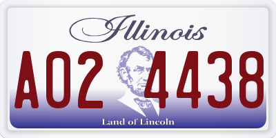 IL license plate A024438