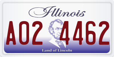 IL license plate A024462