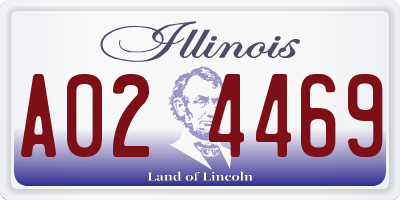 IL license plate A024469