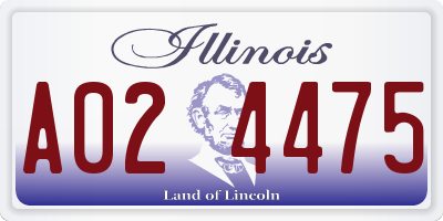 IL license plate A024475