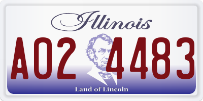 IL license plate A024483