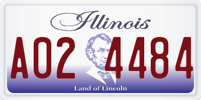 IL license plate A024484