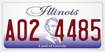 IL license plate A024485
