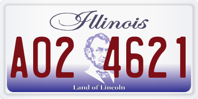 IL license plate A024621