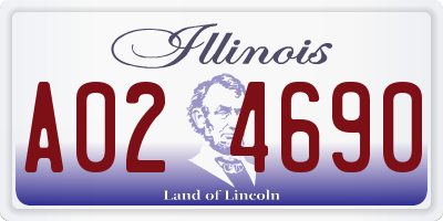 IL license plate A024690