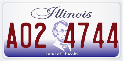 IL license plate A024744