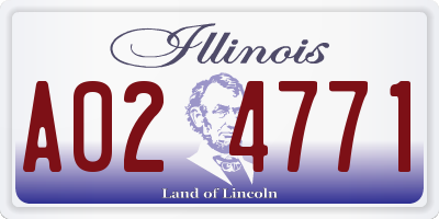 IL license plate A024771