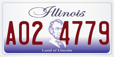 IL license plate A024779