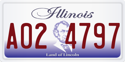 IL license plate A024797