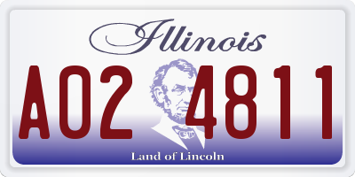 IL license plate A024811