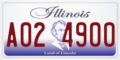 IL license plate A024900