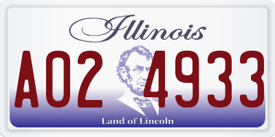 IL license plate A024933