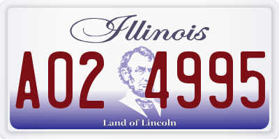 IL license plate A024995