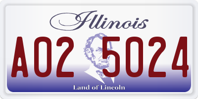 IL license plate A025024