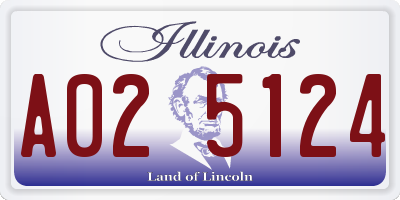 IL license plate A025124