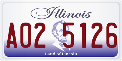 IL license plate A025126