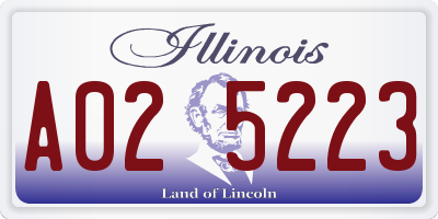 IL license plate A025223